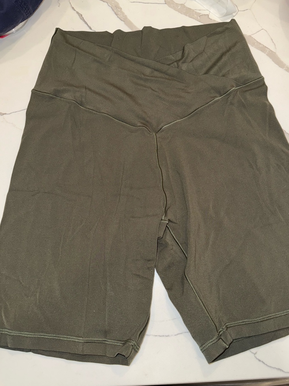 Aerie Realme Olive Green High-Waist Women's Bike Shorts L